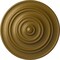 Ekena Millwork Classic Ceiling Medallion (Fits Canopies up to 4 1/8"), Hand-Painted Gold, 13 1/4"OD x 1/2"P CM13CLGLS - alternate 1